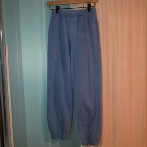 Blue sweatpants